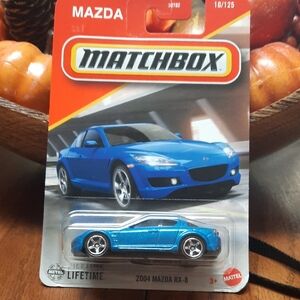 Matchbox Mazda RX-8 Metallic Blue Toy Car